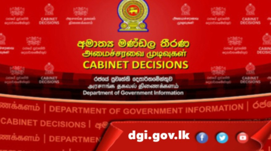 Cabinet Decisions taken at the cabinet Meeting conducted on 16.06.2025